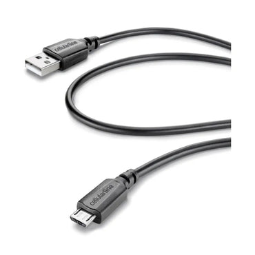 CELLULARLINE DATA CABLE USB - MICRO USB 1,2M BLACK