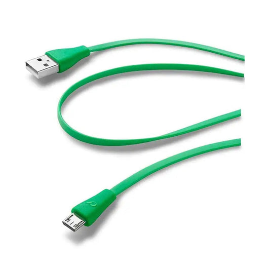 CELLULARLINE DATA CABLE USB - MICRO USB 1M GREEN