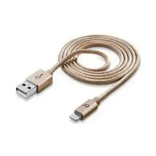 CELLULARLINE DATA CABLE USB - LIGHTNING 1M GOLD