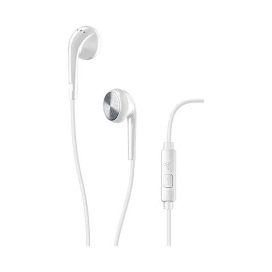 CELLULALRLINE CLUB WHITE CONICAL EARPHONE WITH MIC