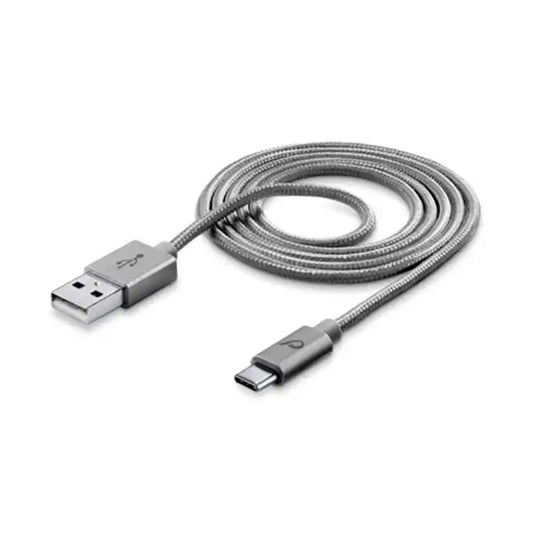 CELLULARLINE TEAR PROOF DATA CABLE USB - TYPE-C 1M SILVER