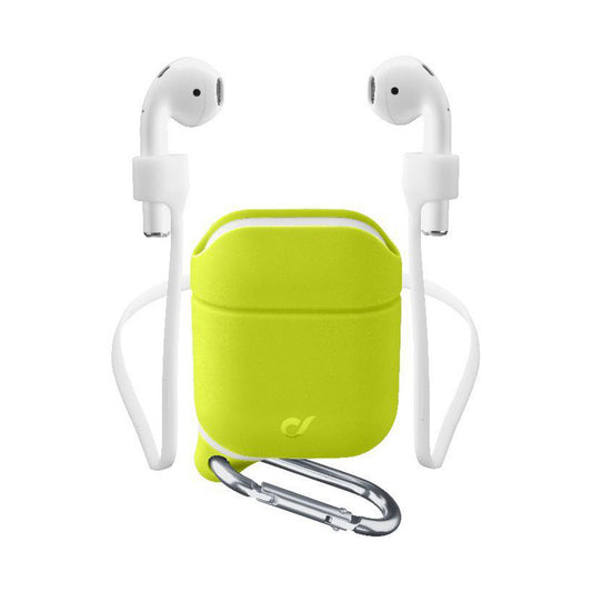 CELLULARLINE SOFT TOUCH CASE FOR AIRPODS WITH HOOKD+MAGNETIC