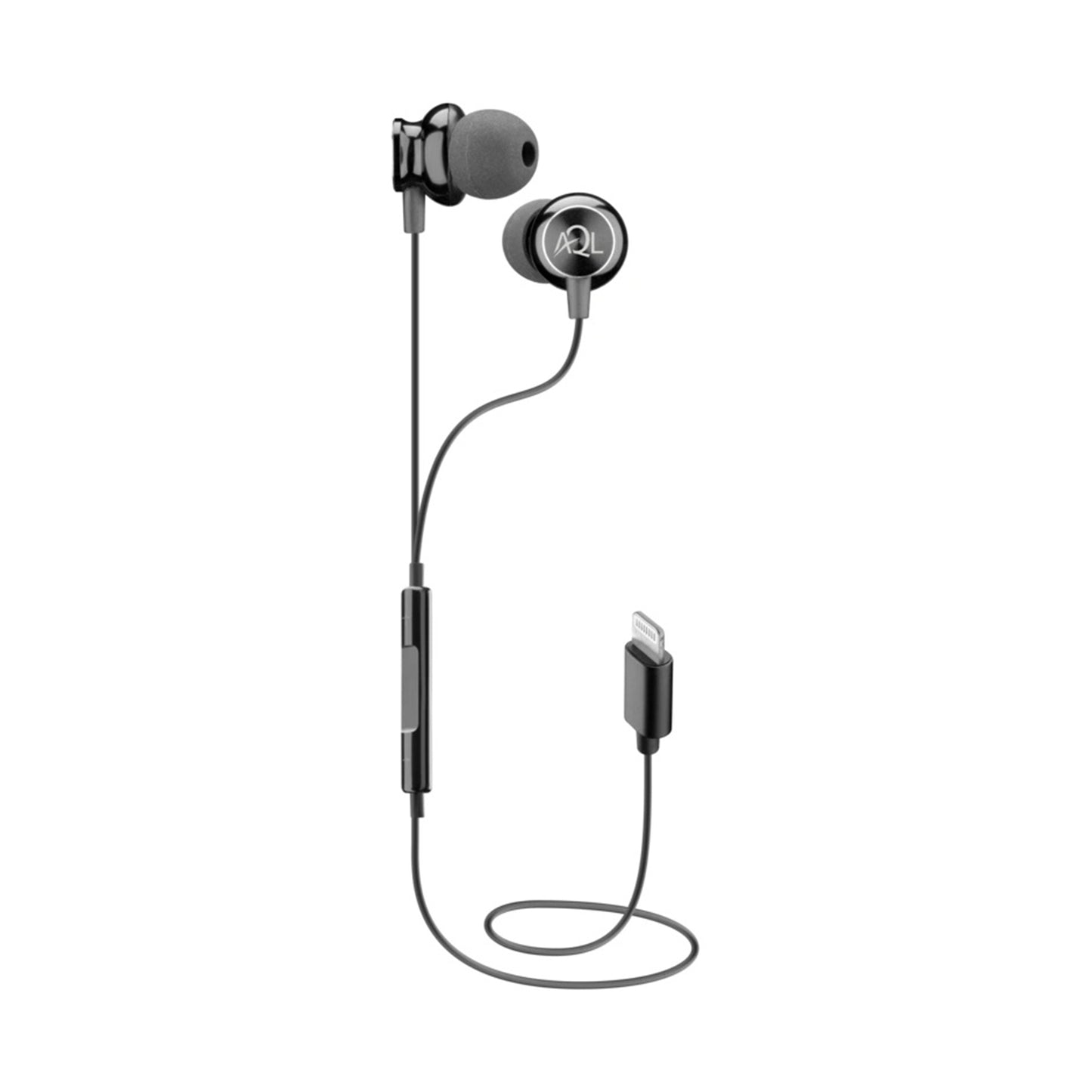 CELLULARLINE WHIRL IN-EAR EARPHONES MFI FOR IPHONE BLACK