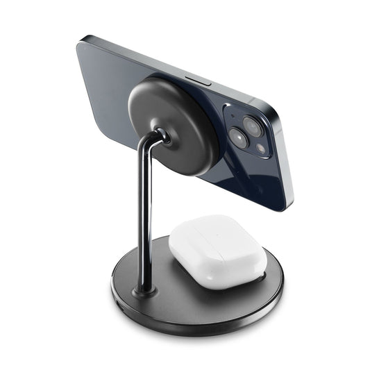 CELLULARLINE WIRELESS CHARGER MAGSAFE 2IN1 BLACK