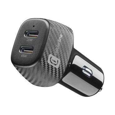 Cellulalrline Cbrusb2Pd65Wk / Car Charger Pd 45W + 20W Black