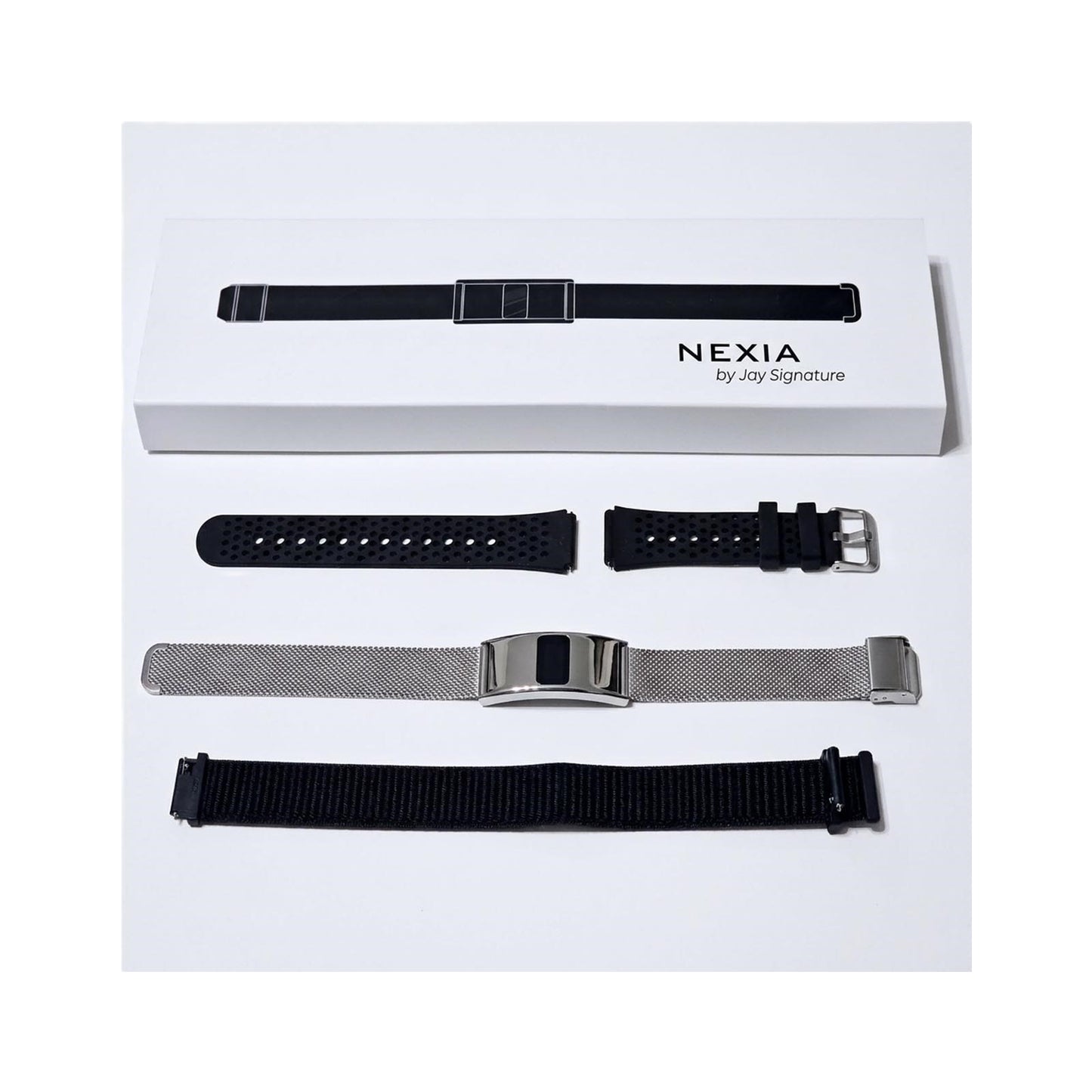 NEXIA Smart Bracelet 24/7 Health, Fitness, Silver CHN