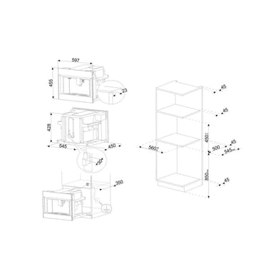 SMEG Coffee machine Built in Classica Stainless steel