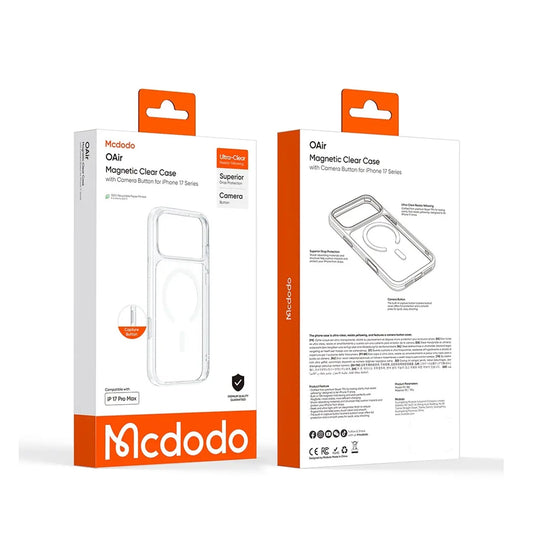 MCDODO PC-1821 MAGNETIC CLEAR CASE IPHONE 17 PRO MAX