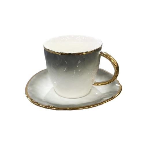 Tea cups & Saucers _ Smokey Mist