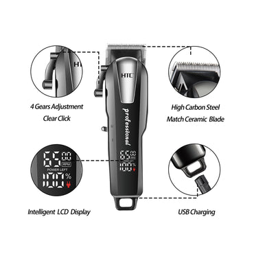 HTC Hair Clipper Barber Luxury Digital Display HTC