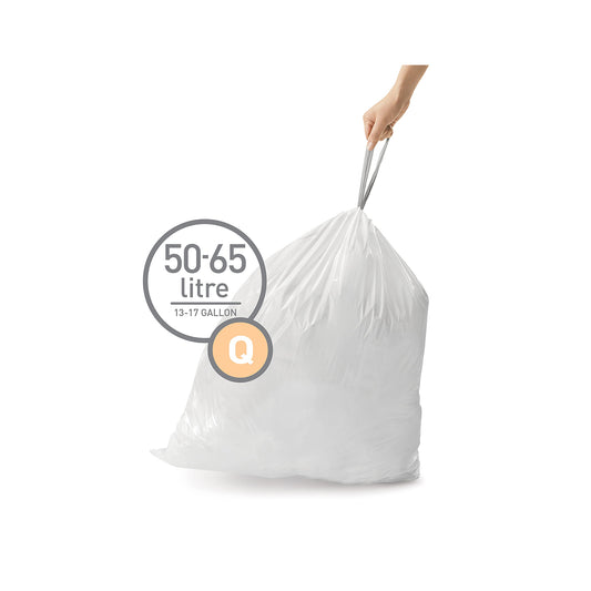 Liner Code Q_50L Pack of 20 SIMPLE HUMAN
