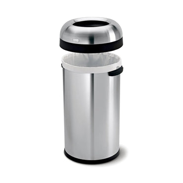 Bullet Open Bin_Brushed Steel_60L