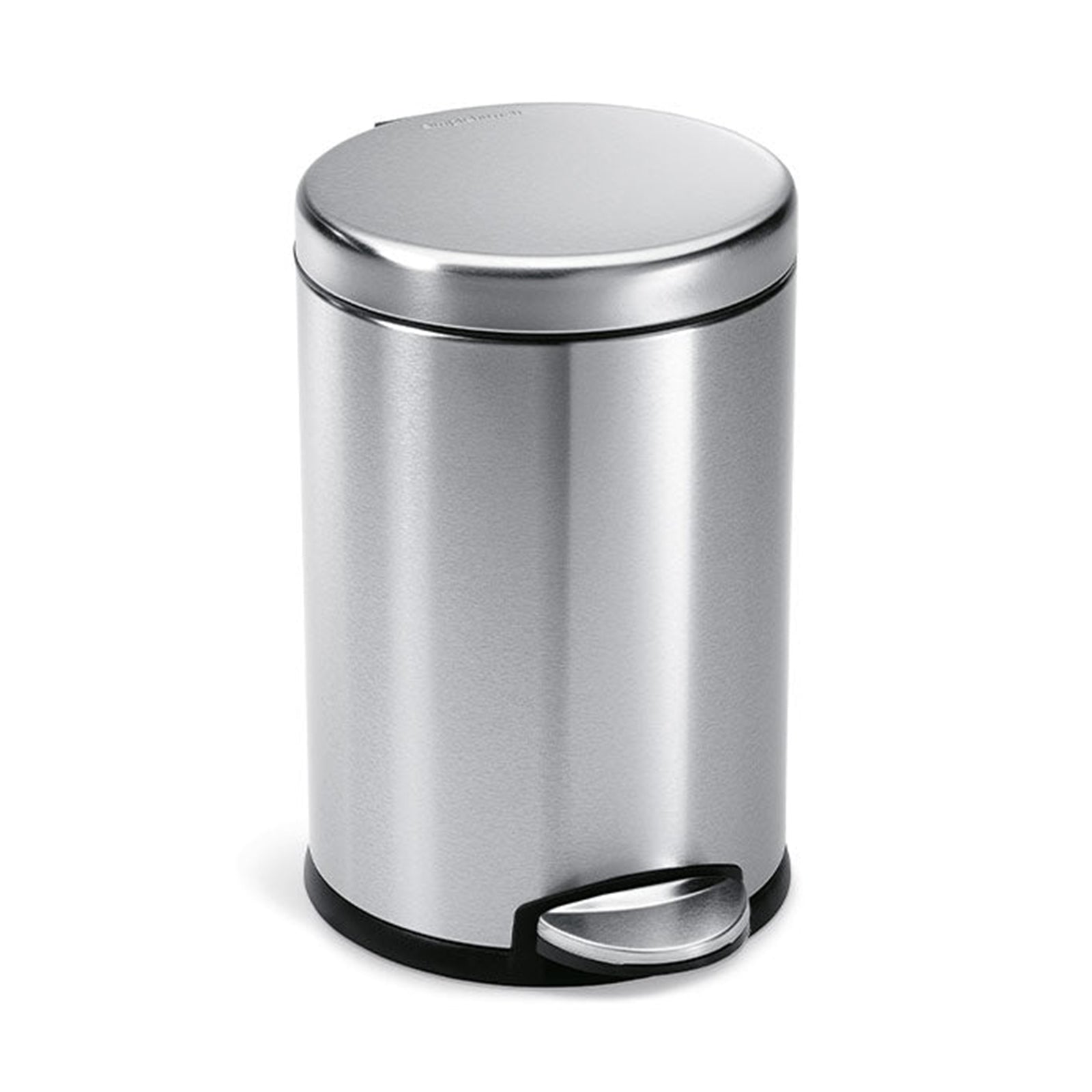 Round Pedal Bin_Brushed Steel With Colour Box_4.5L