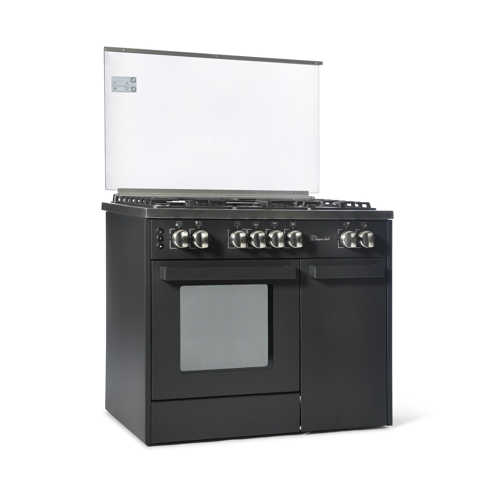 SUPER CHEF Cooker Bottle 90Cm 5G.Burn Semi-Pro Matt Blk(BU) SUPER CHEF