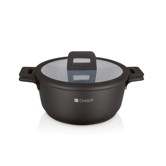 CASSEROLE 26CM DIE-CASTING W/MARBLE CERAMIC COATING NON-STI DORSCH