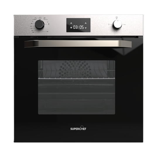 SUPER CHEF Oven 60 Cm Gas/Gas + Fan Inox