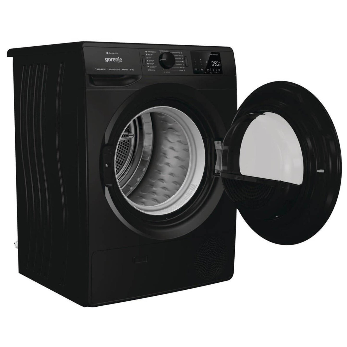 GORENJE Dryer Condenser 8KG Heat Pump Wifi Black