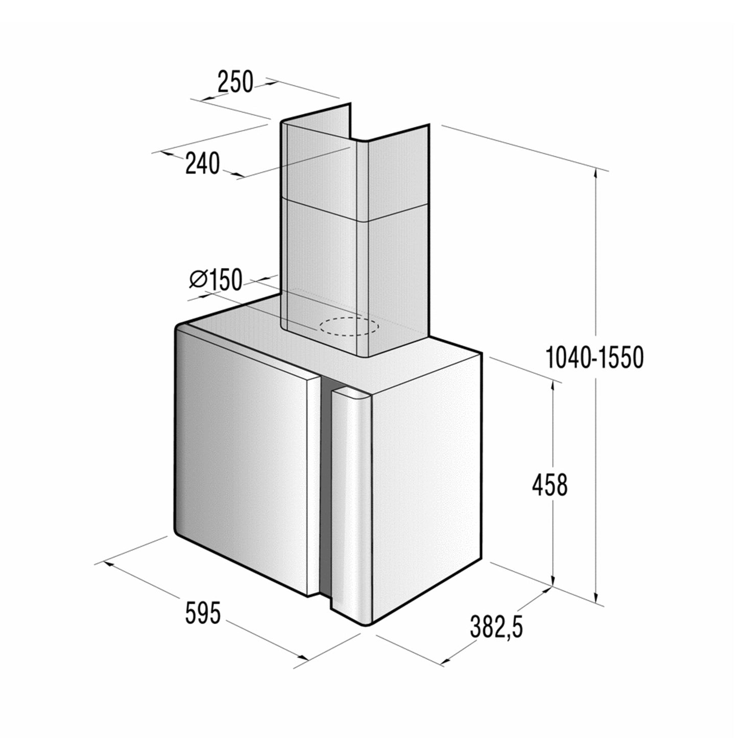 GORENJE Wall Mounted Hood (DQGN-65KR) 60Cm Karim Rashid