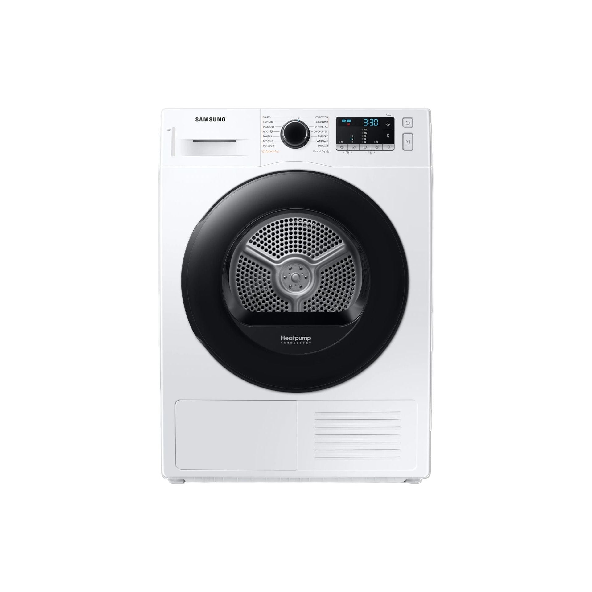SAMSUNG* Dryer 9Kg Condenser Heat Pump White SAMSUNG