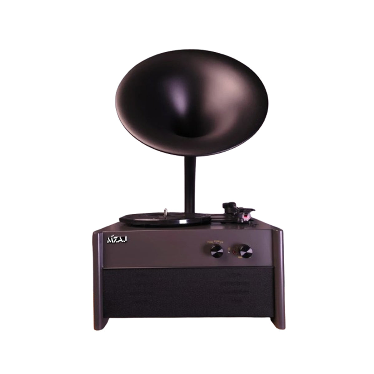 MZAJ Aureon Retro Elegance Turntable, BT/FM Radio, Black MZAJ