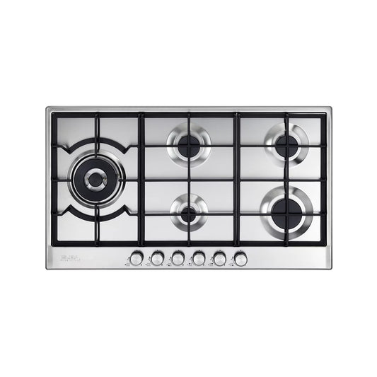 ELBA Hob 90 cm 5 Gas Burners Safety Stainless Steel