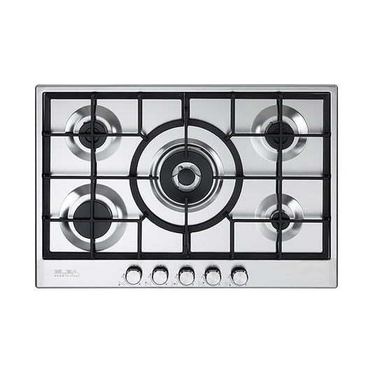 ELBA Hob 75 cm 5 Gas Burners Safety Stainless Steel