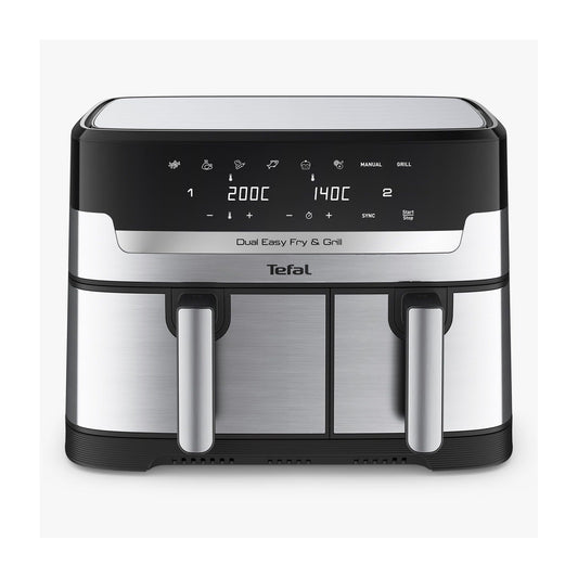 Tefal , Easy Fry Dual Zone Air Fryer 8.3L Stainless Steel TEFAL