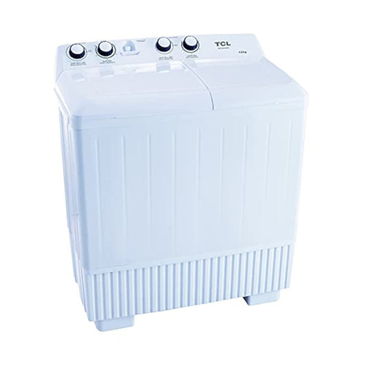 TCL Washer 12 Kg Twin Tub White