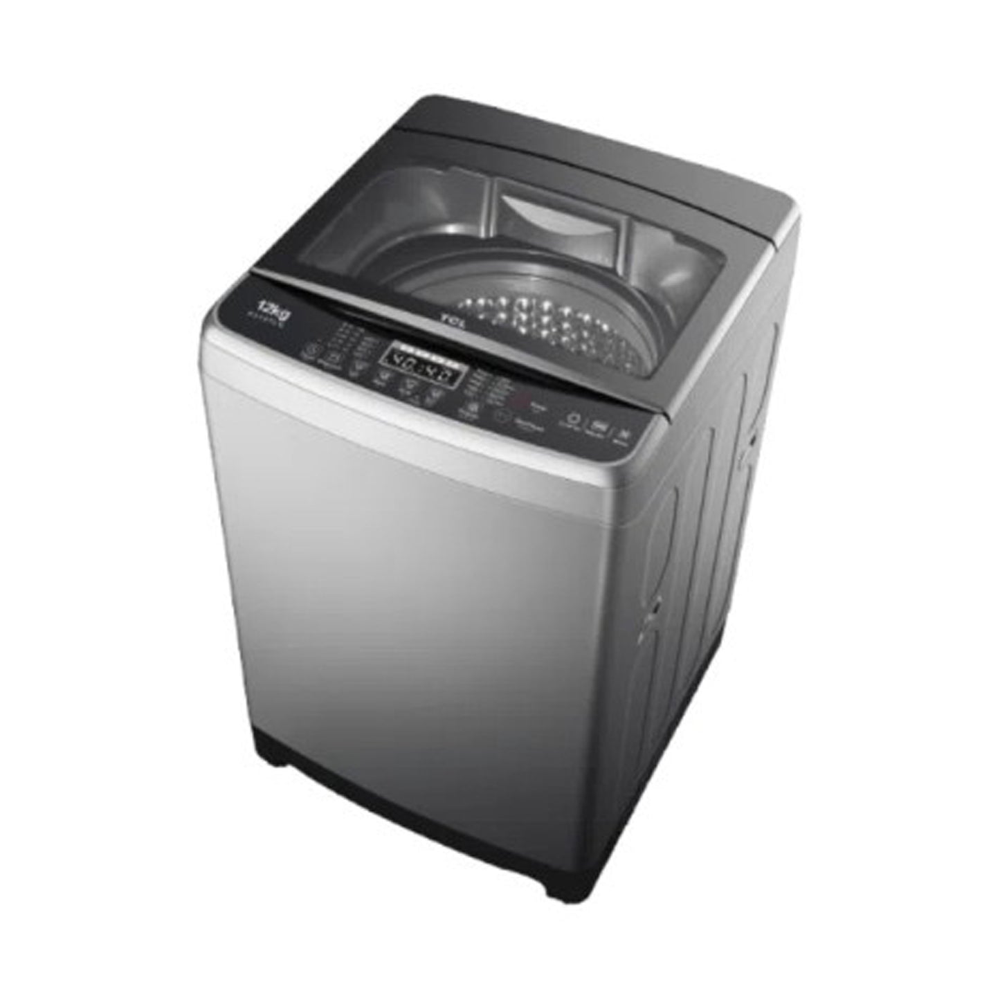 TCL Washer 12 KG Top Load with Pump Grey