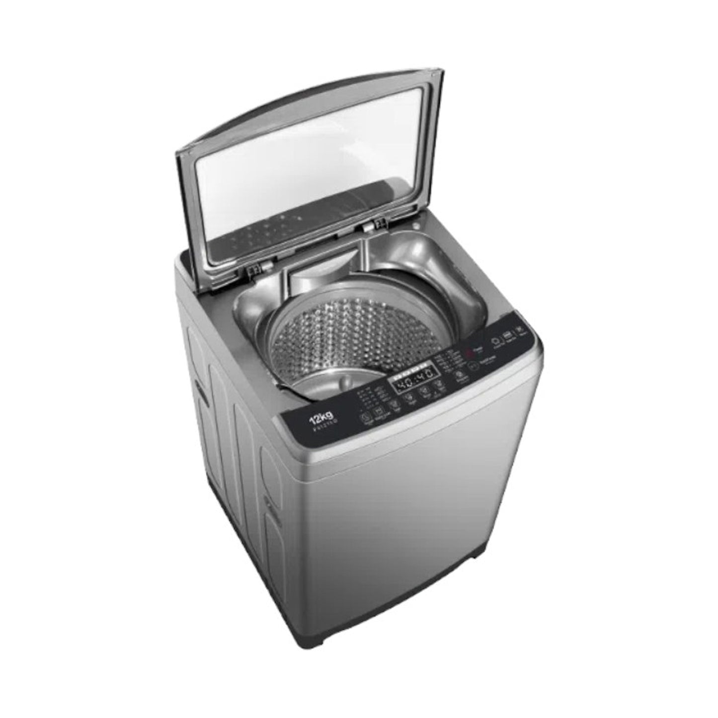 TCL Washer 12 KG Top Load with Pump Grey