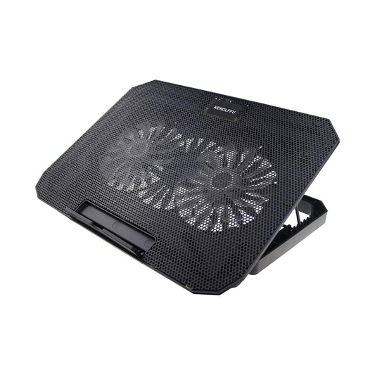 Hama Black Metal Laptop Cooler, Tilting, Quiet, 2 Fans 15.6