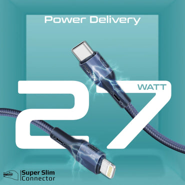 Tough-Built 27W Power Delivery USB-C to Lightning Cable