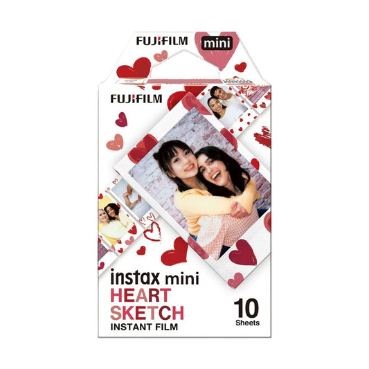 Instax Mini Film (10 Sheets) - Heart Sketch