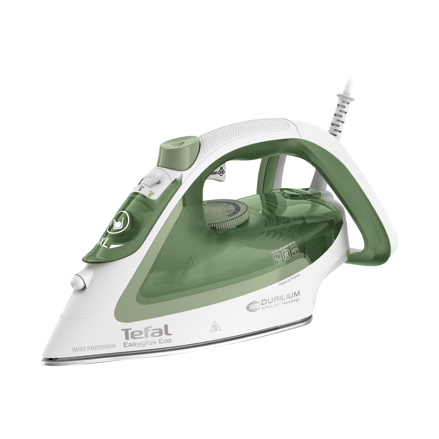 Tefal Easygliss Eco Steam Iron White & Green 2800W