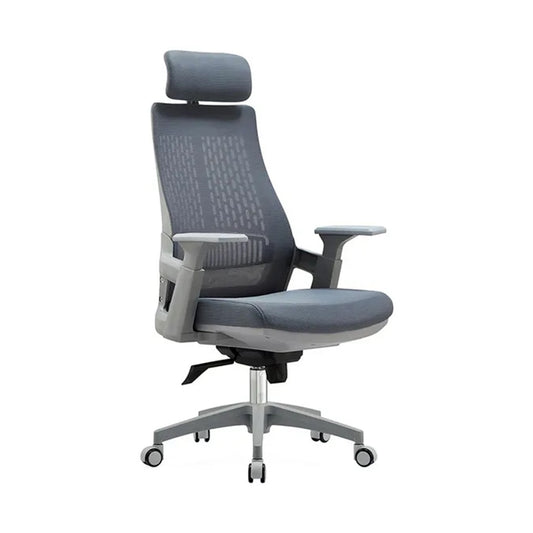Gagou Grey Office Chair With Soft Ergonomic Support