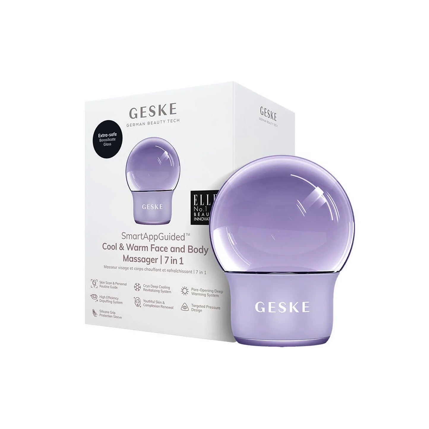 Geske Cool & Warm Face And Body Massager 7 In 1 Purple GESKE