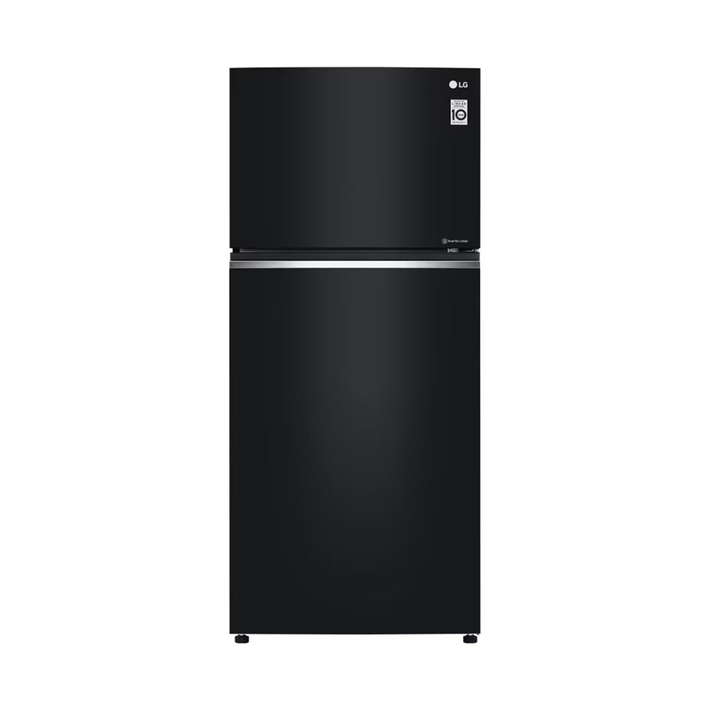 LG* 24 Cft Refrigerator 2 Doors Glass Black