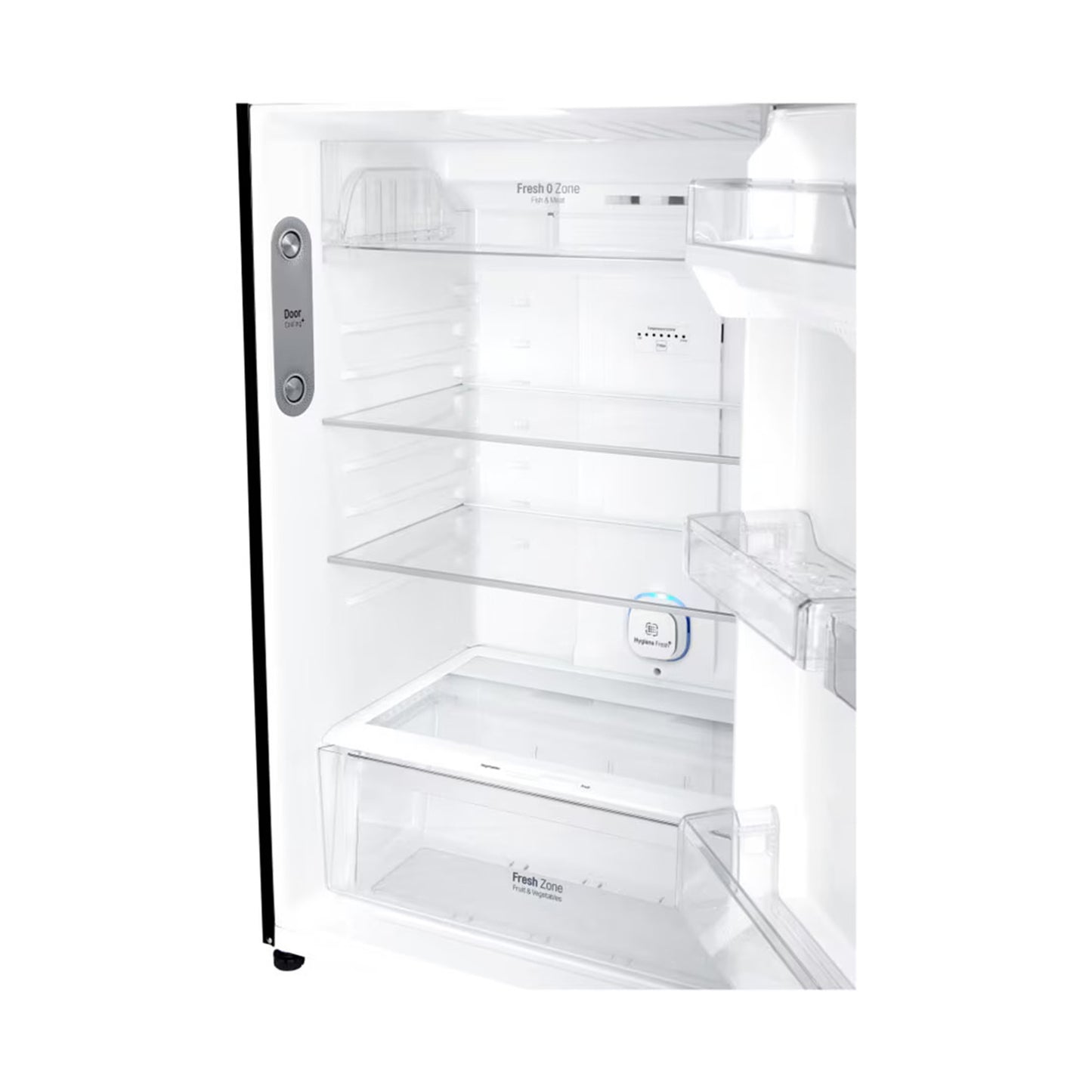 LG* 24 Cft Refrigerator 2 Doors Glass Black