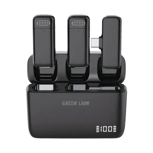 GREEN LION Duo Cast Wireless Mic Type C - Black