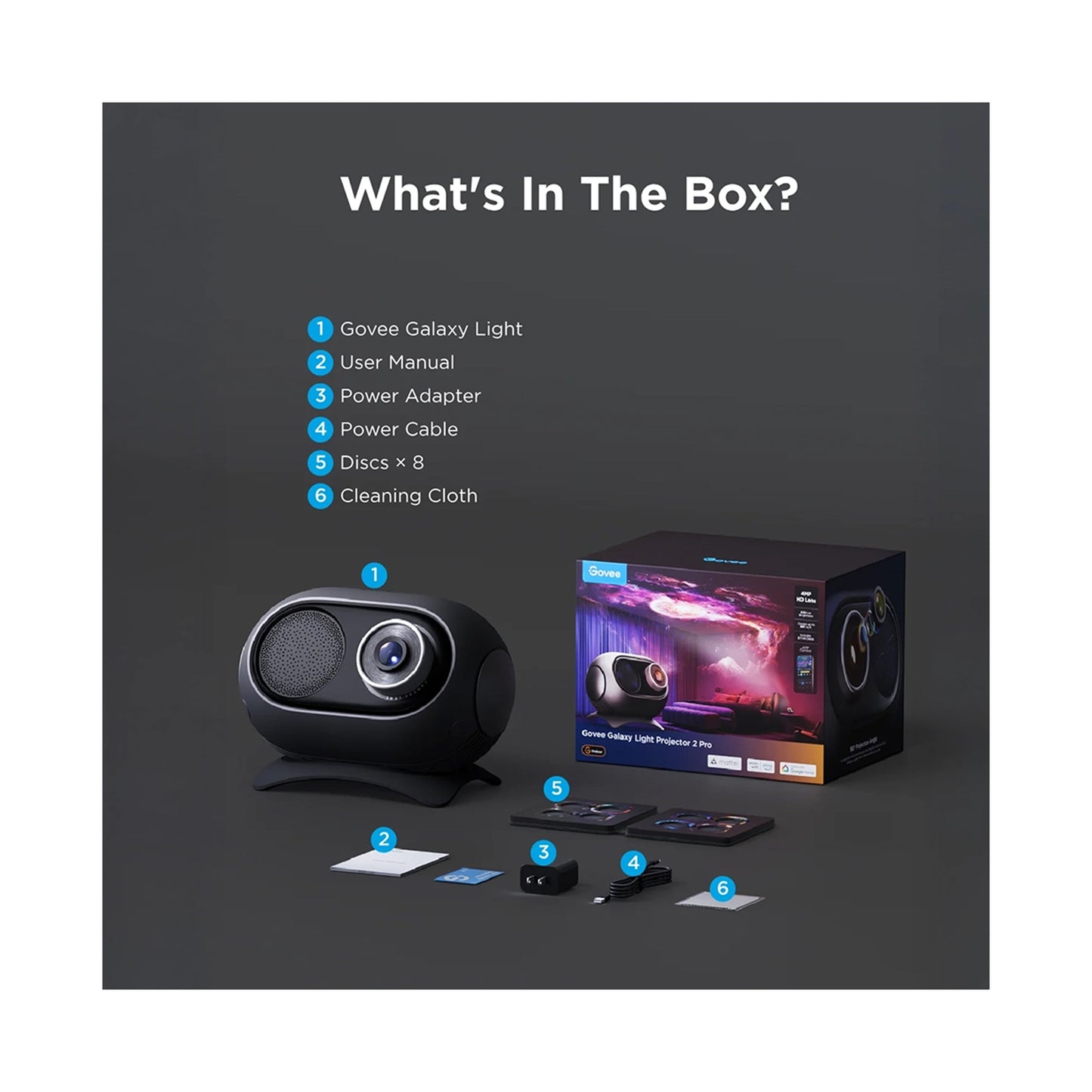 Govee Galaxy Light Star Projector 2 Pro