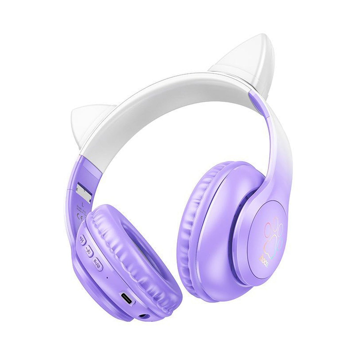 HOCO Cat Wireless HeadPhones Purple Grape