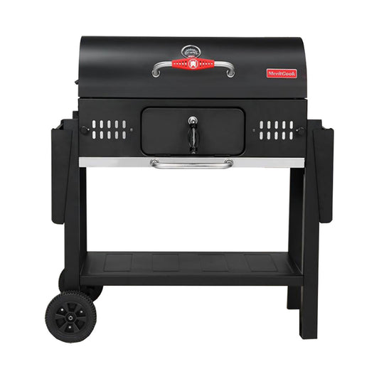 MERITCOOK Charcoal BBQ With Cover and Cooking pan