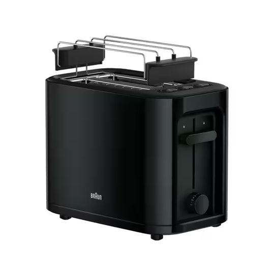 Braun Toaster 1000w 2 Slices Black BRAUN