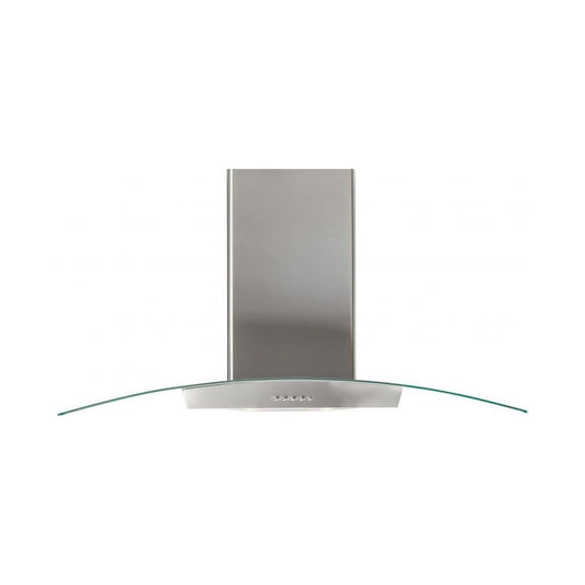 SUPER CHEF Wall Mounted Hood 90 Cm Oval Glass Inox