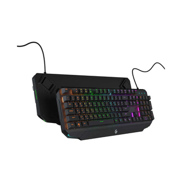 PORODO GAMING MECHANICAL KEYBOARD ULTRA ,RAINBOW LIGHT-BLACK