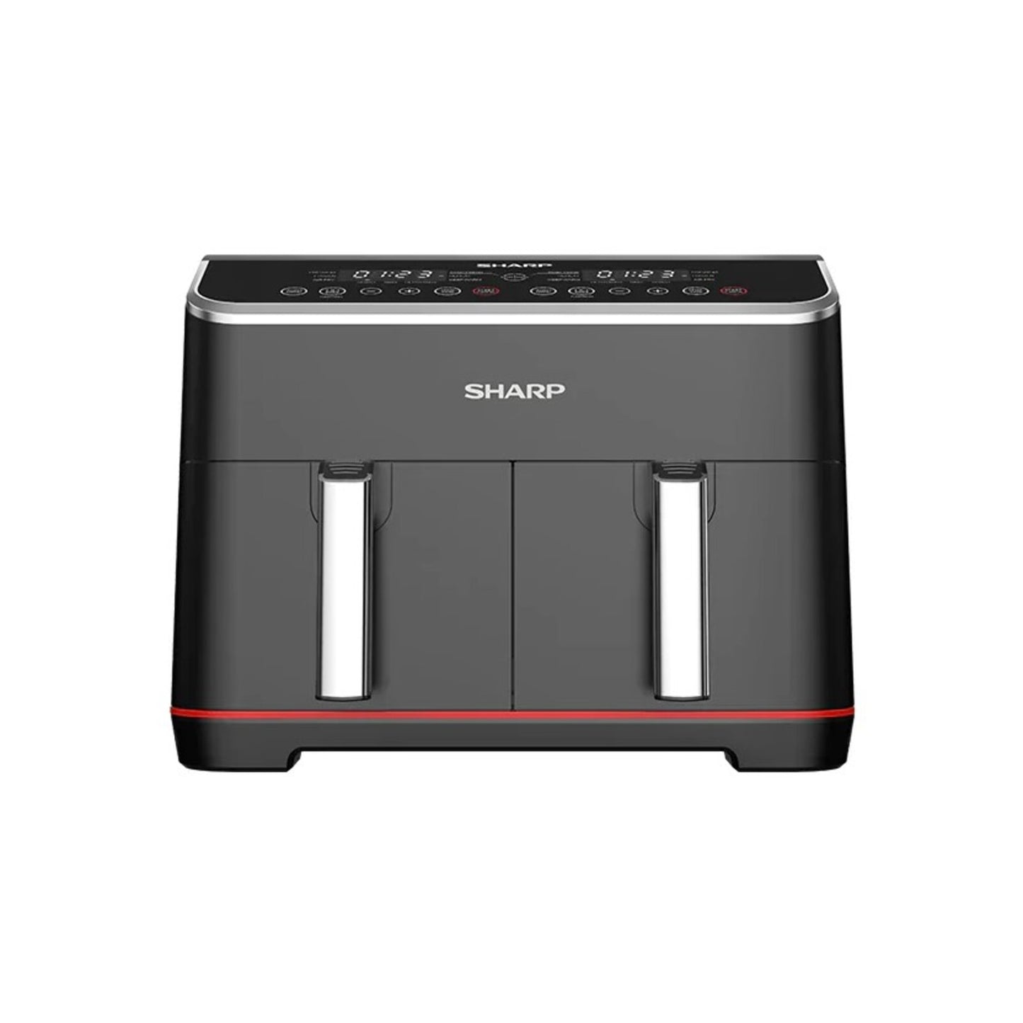 Sharp Double Basket Air Fryer, 8 L,1800W Black