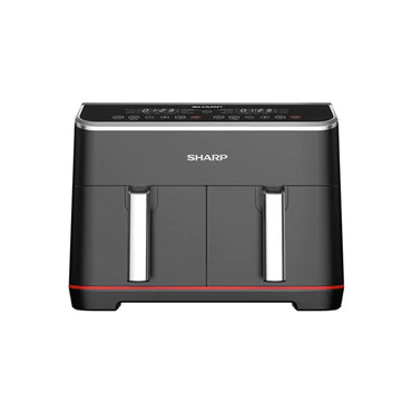 Sharp Double Basket Air Fryer, 8 L,1800W Black