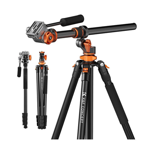 K&F Video Tripod with FH-03 Fluid Head