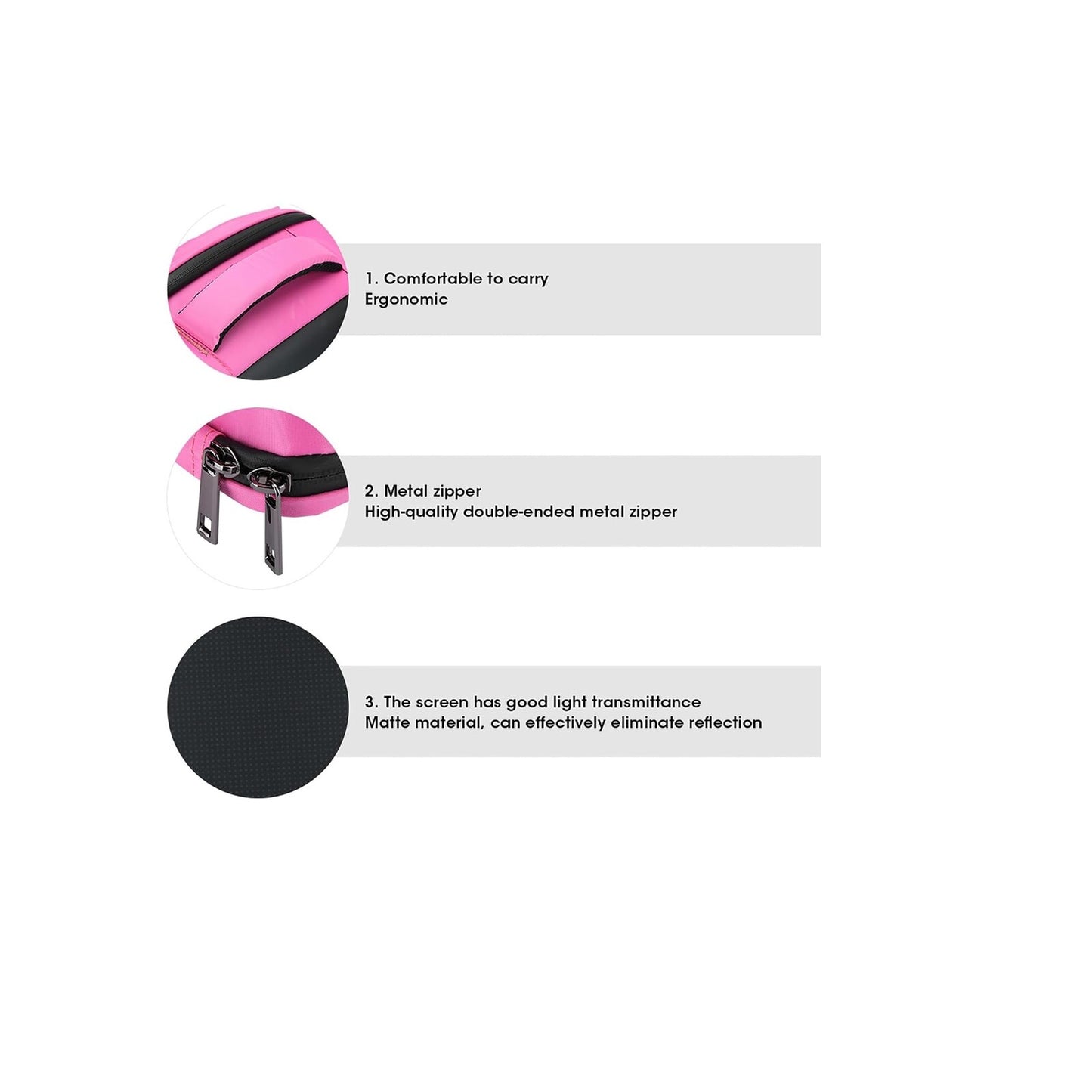 Led Backpack Slim + Power Bank 10 000mah - Pink