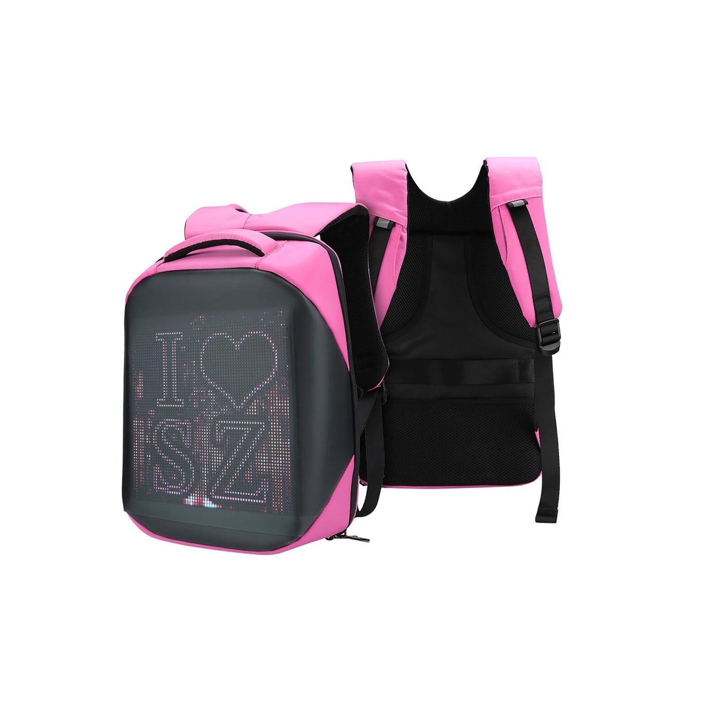 Led Backpack Slim + Power Bank 10 000mah - Pink